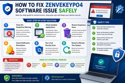 How to Fix Zenvekeypo4 Software Issue Safely