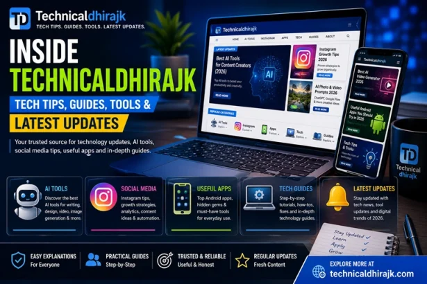 Technicaldhirajk tech tips guides AI tools and latest updates