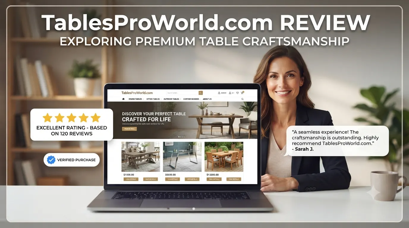 TablesProWorld Com review showing the website